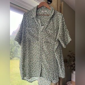 OAT floral button down